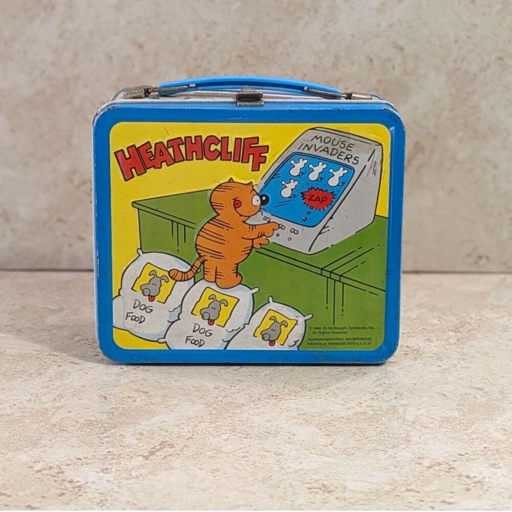 Vintage 1982 Heathcliff Metal lunch box by Aladdin Industries